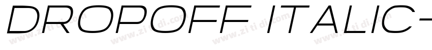 Dropoff Italic字体转换